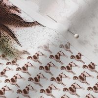 Brittany Spaniel fabric