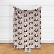 Brittany Spaniel fabric