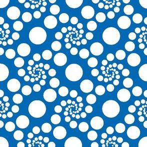Blue Spiral Dots