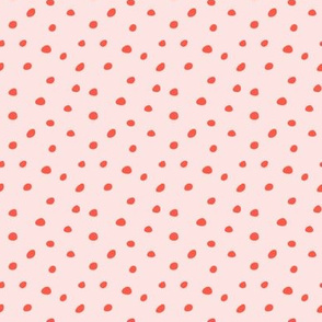 valentines spots - red on pink
