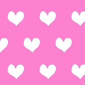 hearts - bold pink