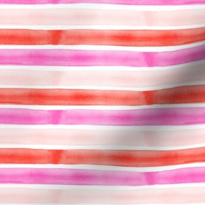 valentines watercolor stripes