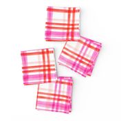 valentines watercolor plaid