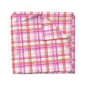 valentines watercolor plaid