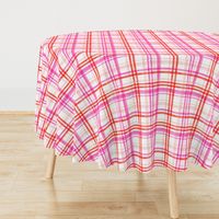 valentines watercolor plaid