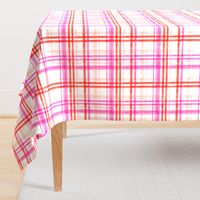 valentines watercolor plaid