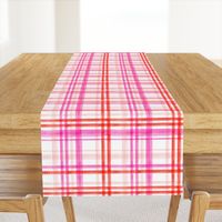 valentines watercolor plaid