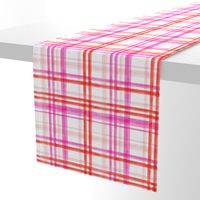 valentines watercolor plaid