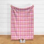 valentines watercolor plaid