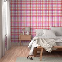 valentines watercolor plaid