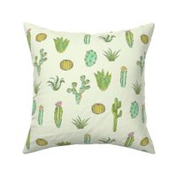 Cactus Pattern - Mint Green