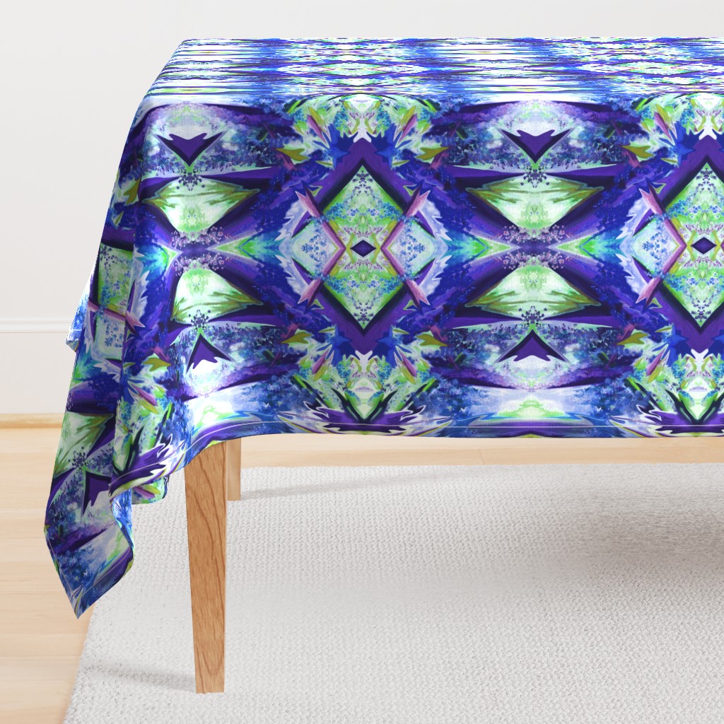 GF6 - Large - Galactic Fantasy in Blue - Purple - Olive Green