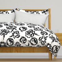 akHOME Vintage Roses BLACK