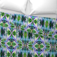 GF15 - Large - Galactic Fantasy in Green - Lavender - Yellow - Blue
