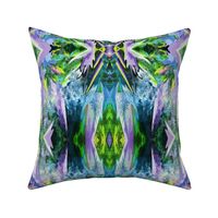 GF15 - Large - Galactic Fantasy in Green - Lavender - Yellow - Blue