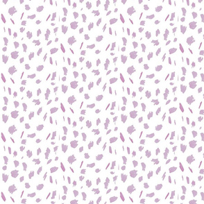 Lilac lavender purple paint daubs dots painted dots dalmation