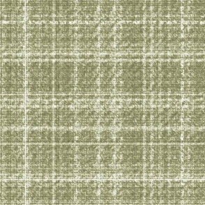 Tweed Plaid Beige green  tan khaki