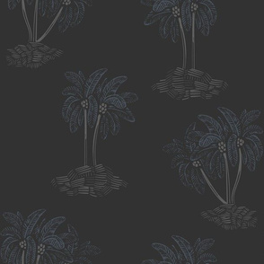 Tonal Palm Trees