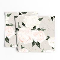 vintage blush floral gray