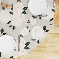 vintage blush floral gray