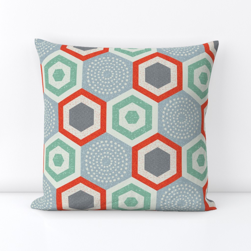 hexagon 4b-mid century modern