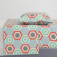 hexagon 4b-mid century modern