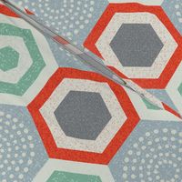 hexagon 4b-mid century modern