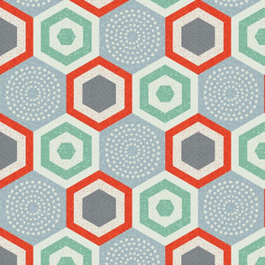 hexagon 4b-mid century modern