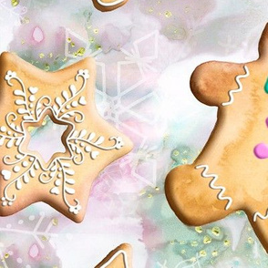 Gingerbread Cookies on Pastel