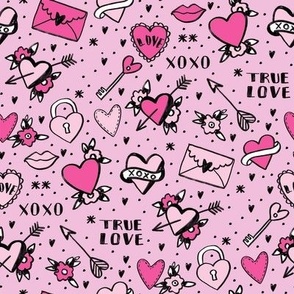 retro tattoos // hearts tattoos stickers love valentines day pink
