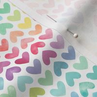 Rainbow Hearts // Small Scale - Valentine's Day, Love, Valentine