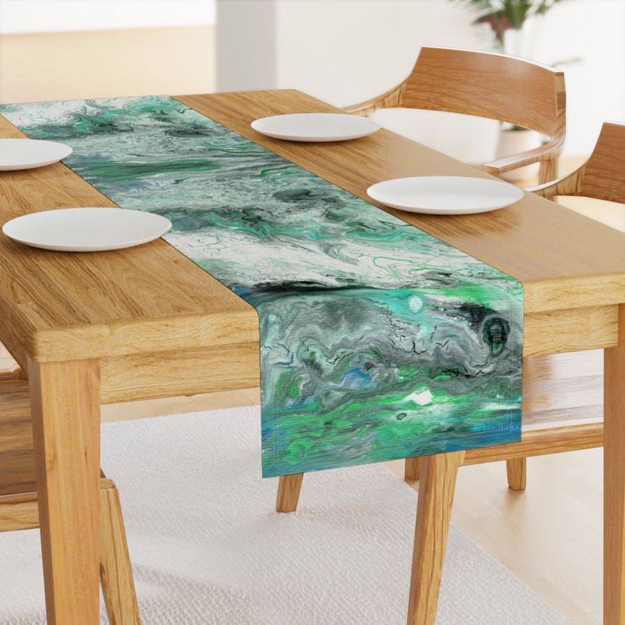 Green and Teal Marble