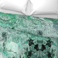 Green and Teal Marble