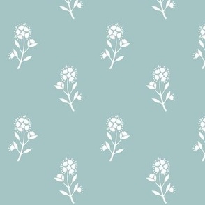 Regency Meadow Floral French Blue // standard