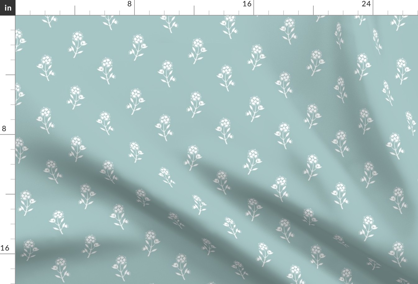 Regency Meadow Floral French Blue // standard