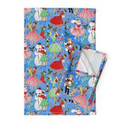 Vintage Christmas Traditions Blue