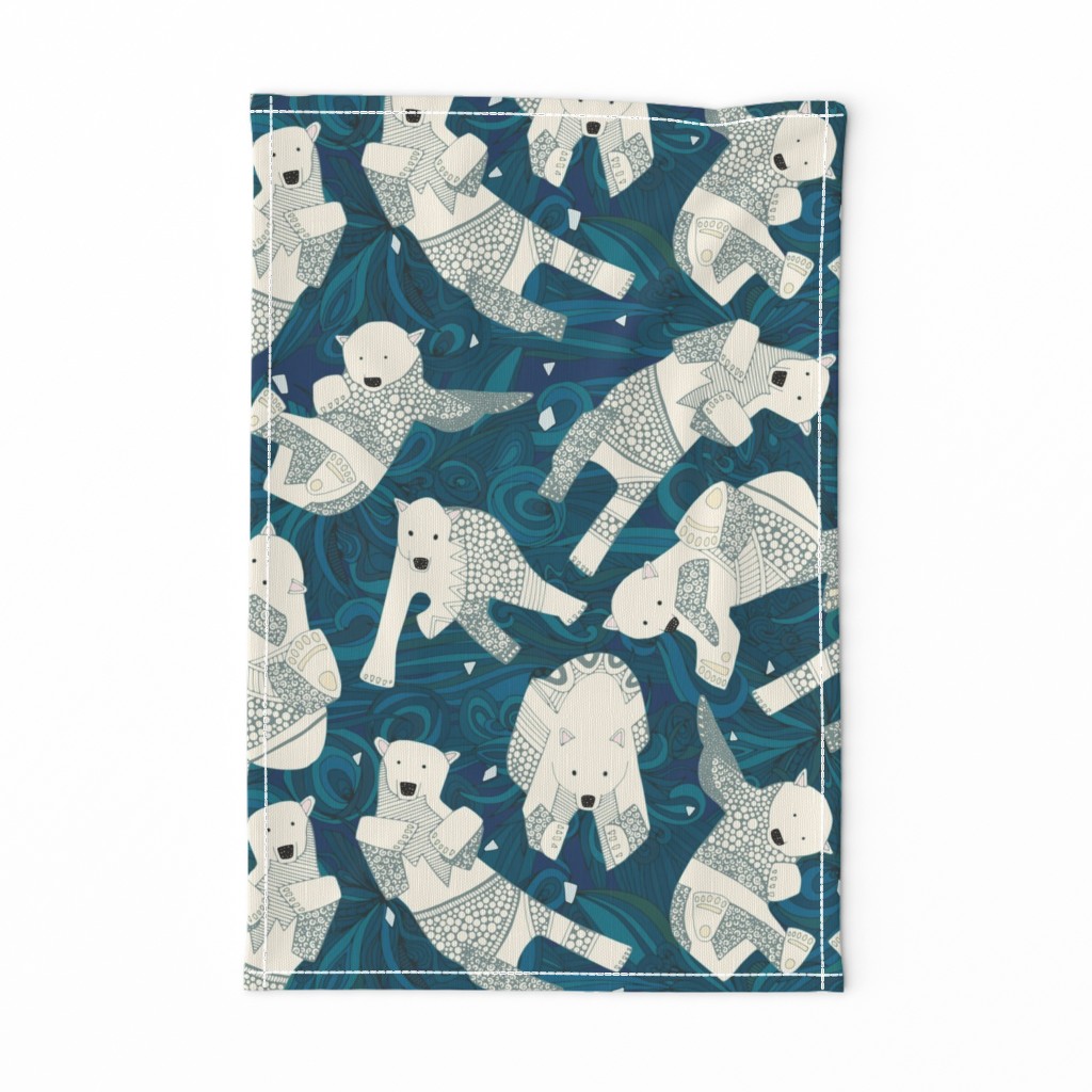 arctic polar bears blue