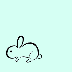 bunny on mint