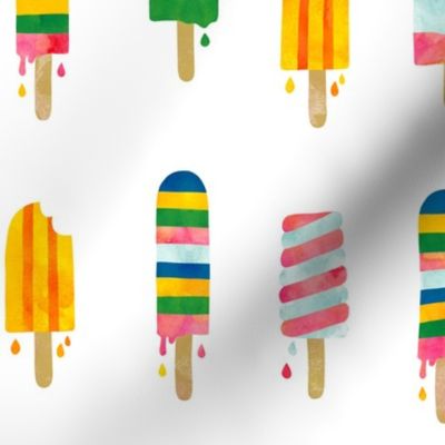 summer watercolor popsicles (more space)