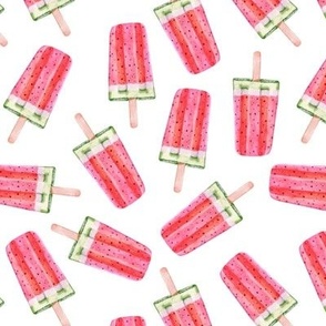 Watermelon Popsicles Tossed