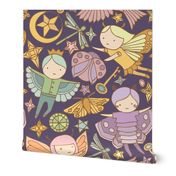 Night Fairies and Sky Jewels {Pastel Purple} - large scale