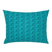 MDZ13 - Small -  Musical Daze Tiles in Turquoise and Aqua