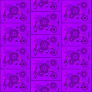 MDZ21 - Small -  Musical Daze Tiles in Rustic Purple Medley