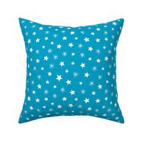 Angels playful stars bright blue