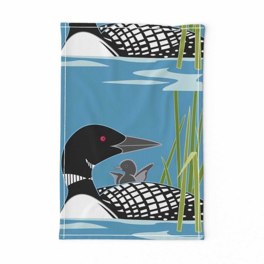 Loon panel, 18" square