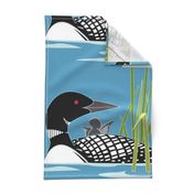 Loon panel, 18" square