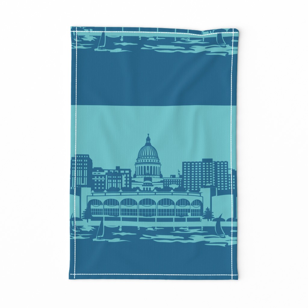 Madison panel, 18" blue