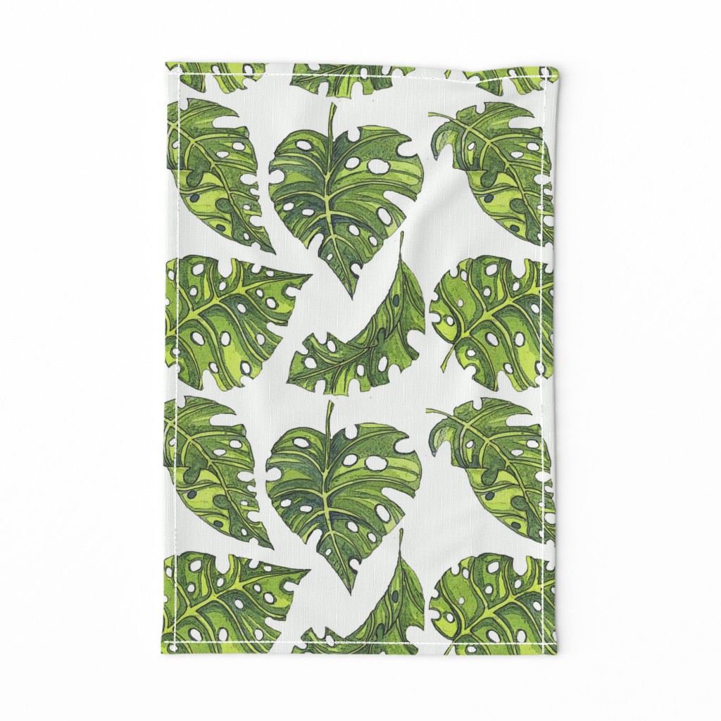 im a monstera white 12x12