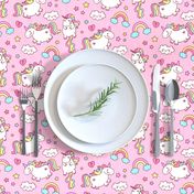 Fat Unicorn Pink // Girls Cute Bedroom Decor Nursery