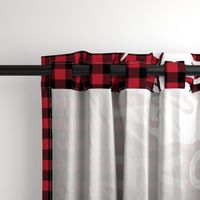 MINKY layout - You are so deerly loved - buffalo plaid